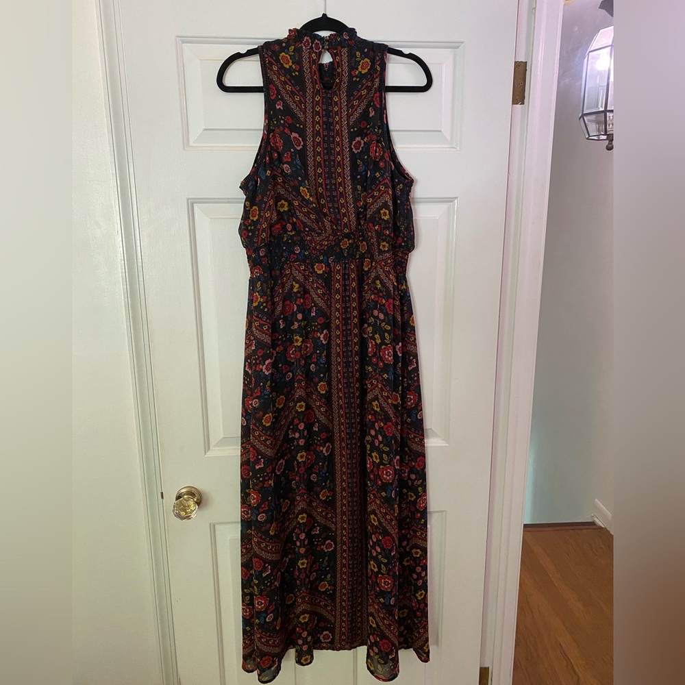 Xhilaration Multi Colored Floral Maxi Dress Xxl - Image 3